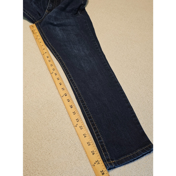 Seven7 Jeans Women’s Montreal Dark Wash Tummyless High Rise Skinny Sz 14 - Picture 13 of 15